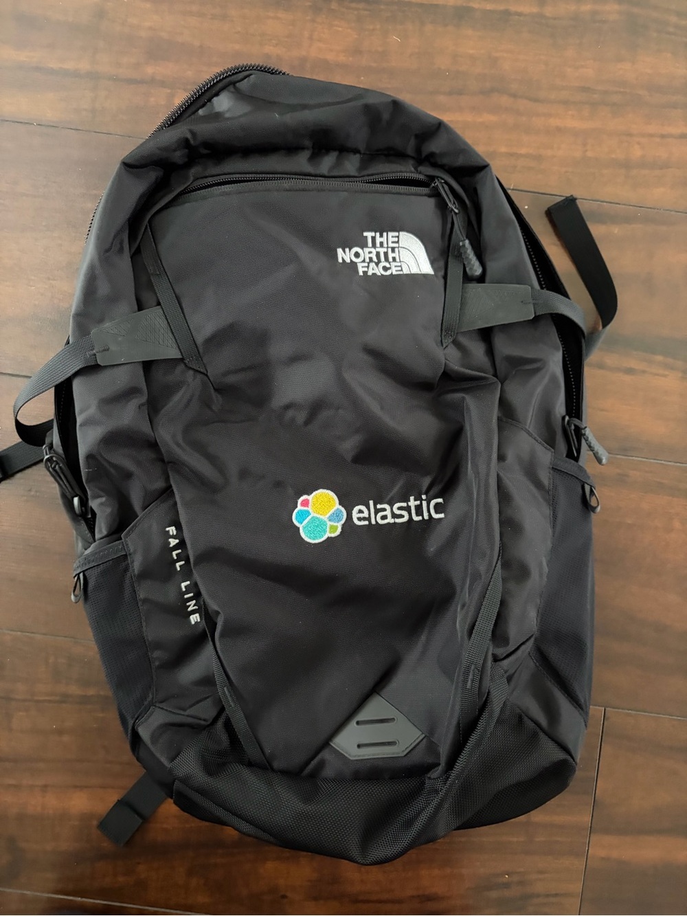 New The North face Fall Line backpack with company logo.